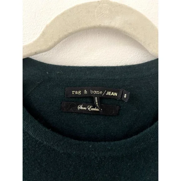 Women’s Rag & Bone long sleeve wool blend evergreen sweater size small - Picture 3 of 4